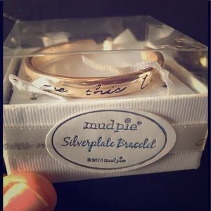 Stamped Jesus Loves Me Cuff by Mud Pie